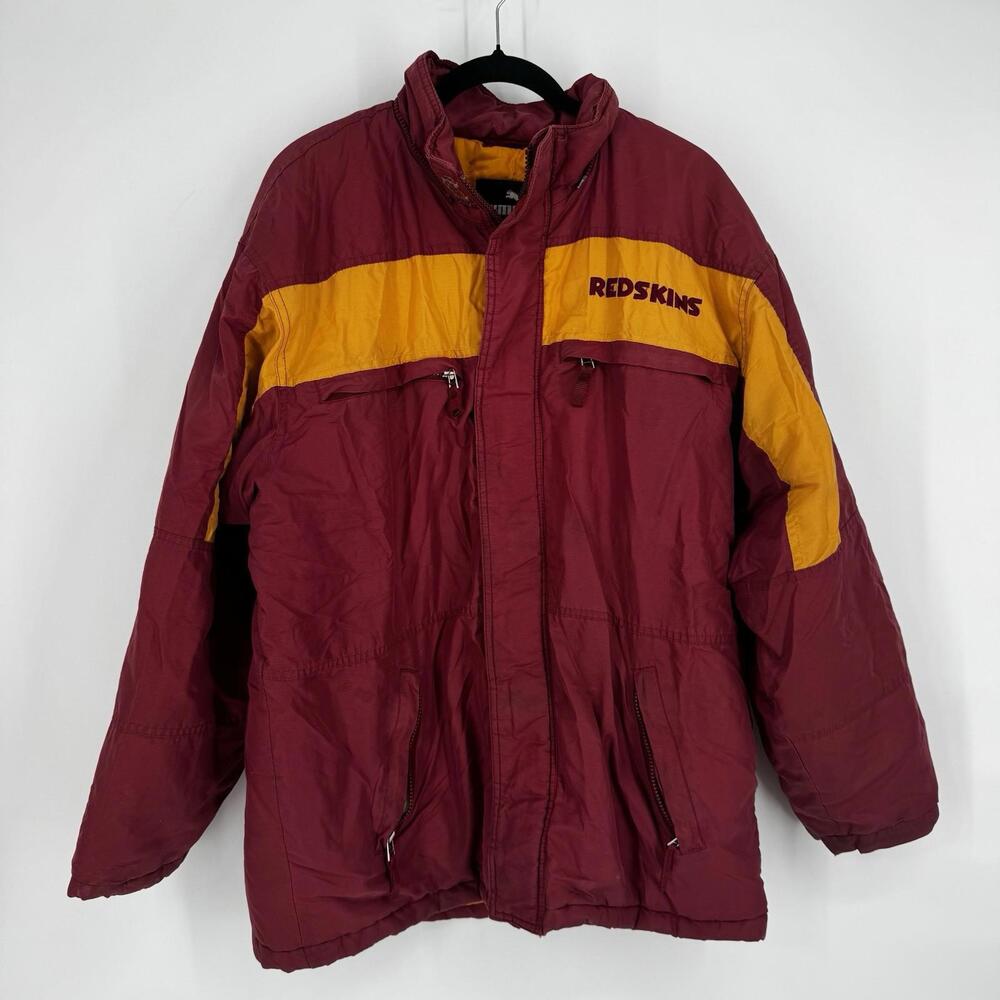 Puma Coat mens large L washington redskins nfl football puffer parka vintage 90s
